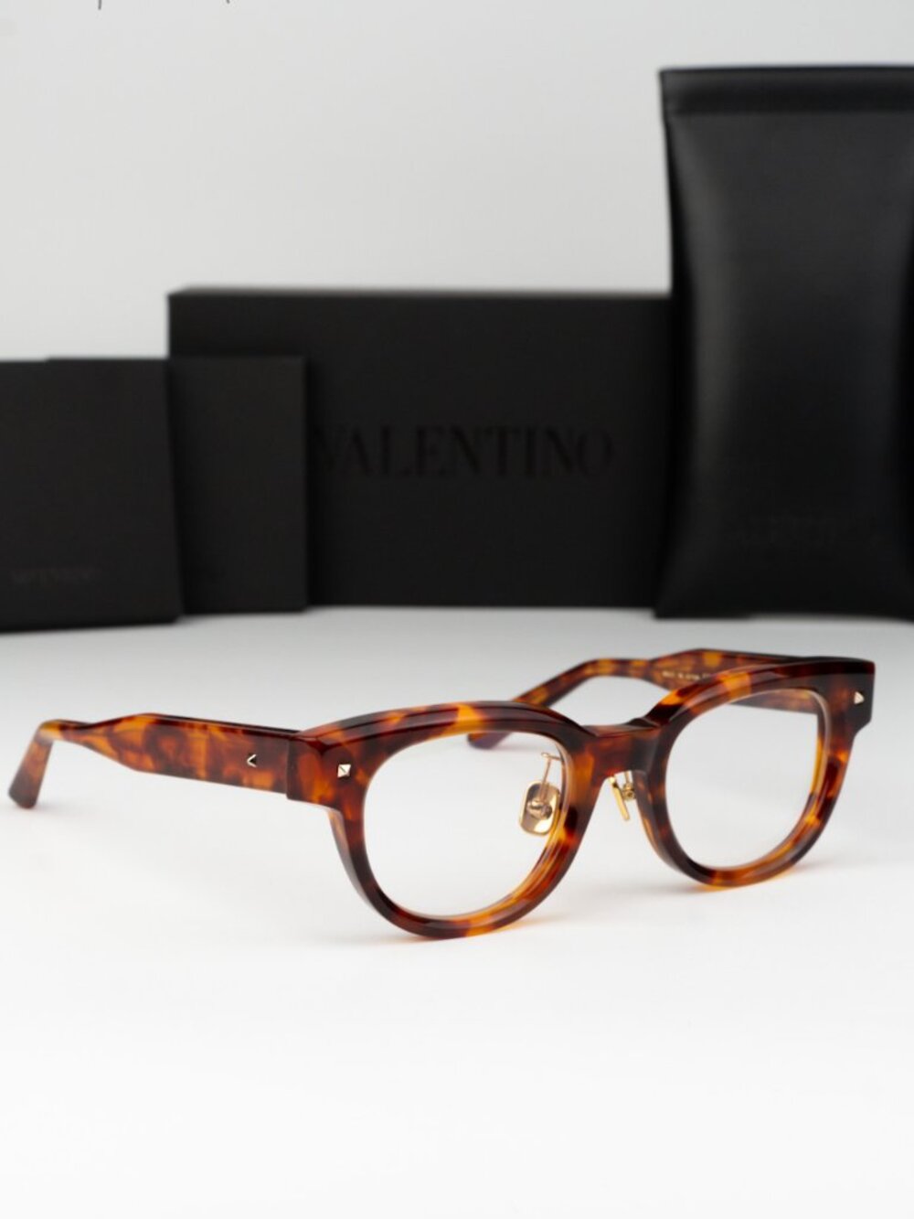 Valentino Women Eyeglasses Havana Square V-ESSENTIAL-V VLX-163 B-AF NEW